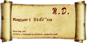 Magyari Diána névjegykártya